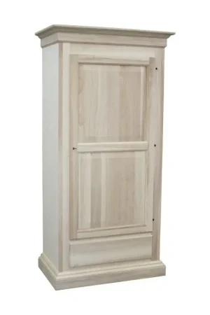 Acquista Ora armadio in legno 1 porta 1 cassetto grezzo l.100 p.63 h.203 - Mobili 2G