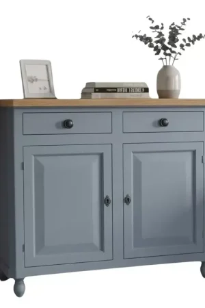 Credenza carta da zucchero shabby 2 porte 2 cassetti 104x43x98 - Mobili 2G Spedizione Espresso