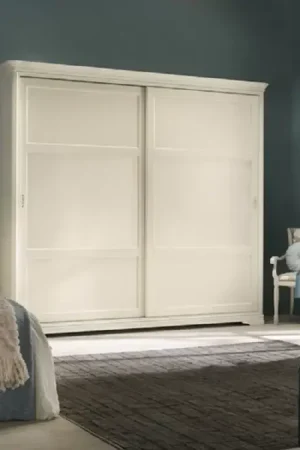 Soddisfatti O Rimborsati Armadio shabby 2 ante scorrevoli in legno massello avorio l.280 p.65 h.250 - Mobili 2G