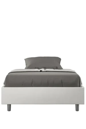 Letto Matrimoniale Large Sommier 180x210 cm Senza Rete Azelia Bianco Saldi