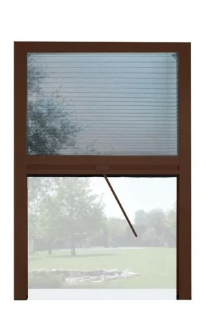 Prezzo Ridotto Zanzariera a Plisse per Finestra 160x160 cm Riducibile Marrone