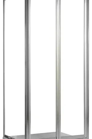 Promo Stagionale Box Doccia Angolare 80x90 cm 2 Ante Battenti in Cristallo Trasparente 4mm H198 Fosterberg Maribo Duo