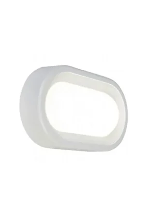 Esclusivo Plafoniera Esterno Moderna Orion Alluminio E Termoplastica Bianco Led 18W 4000K