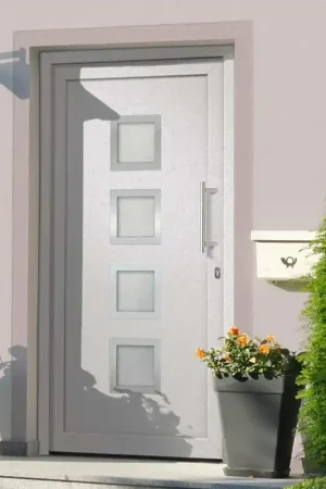 Porta di Ingresso Bianca 108x200 cm 279185 Super Prezzo
