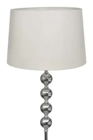 Lampada da Pavimento Supporto Alto Decorazione a 4 Sfere Bianca 240904 Nuova Collezione