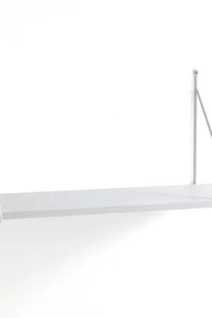 Mensola da parete effetto legno bianca cm. H.30 x L.60 x P.22 Must-Have