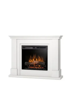 Caminetto Elettrico A Libera Installazione A LED - 23" - Bianco opaco - 110 x 89.7 x 30 - LUENA Offerta