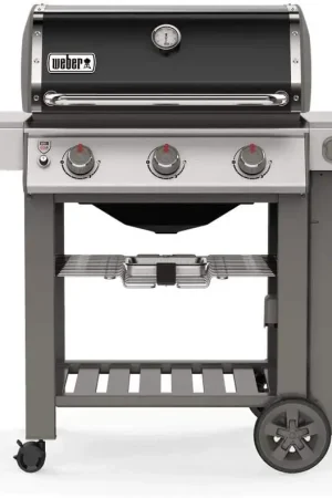 Weber barbecue a gas gpl genesis e-310 gbs acciaio nero con ruote girevoli Spedito Oggi