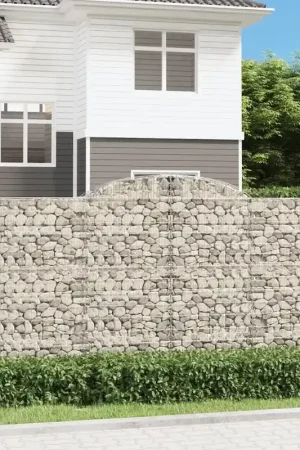 A Buon Prezzo Cesti Gabbioni ad Arco 3 pz 300x50x160/180 cm Ferro Zincato 3146756