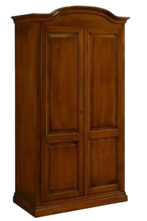 Acquista Ora Armadio 2 ante in legno massello classico cappello tondo 107x55x197h - Mobili 2G