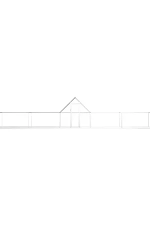Acquista Ora Pollaio 14x2x2 m in Acciaio Zincato 144564