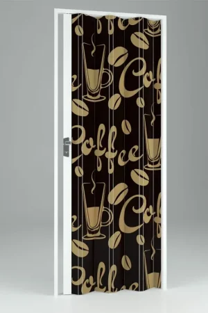 Compra Adesso Porta a Soffietto da Interno in PVC Coffee 102x214 cm mod. Vera