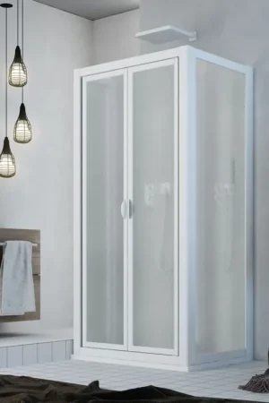 A Buon Prezzo Box doccia 3 lati saloon 70x90x70 CM H 185 in Acrilico mod. Delta Trio