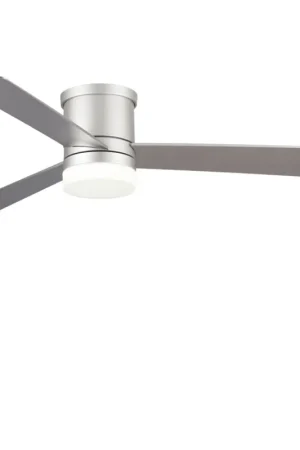Ventilatore Zonda Esterno Acciaio Argento Led 18W Telecomando 3 Velocità Ultimissimo Modello