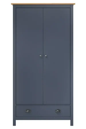 Affare Armadio a 2 Ante Hill Grigio 89x50x170 cm in Legno di Pino 288949