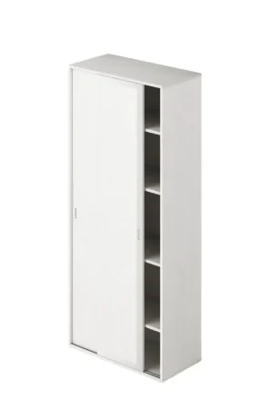 (3c) Guardaroba con ante scorrevoli e ripiani colore Bianco H212x90x43cm Compra Online