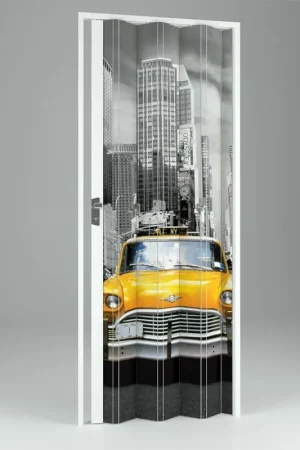Consegna Rapida Porta a Soffietto da Interno in PVC New York 89 5x214 cm mod. Vera