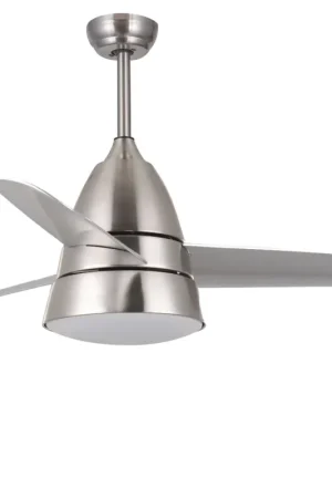Ventilatore Moderno Alize Acciaio Nichel Led 24 W Telecomando 3 Velocità Miglior Prezzo