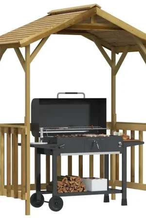 A Buon Prezzo Capanno per Barbecue 163,5x93x210 cm in Pino Impregnato 315390