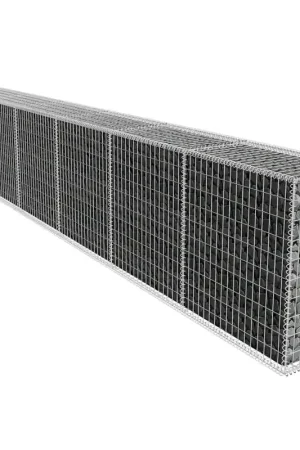A Buon Prezzo Gabbione con Copertura in Acciaio Zincato 600x50x100 cm 142530