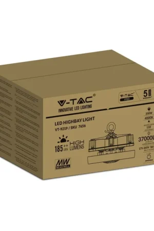 200w LED Highbay con driver meanwell 6500k Dimmable (200lm/watt), garanzia di 5 anni Compra Oggi Stesso