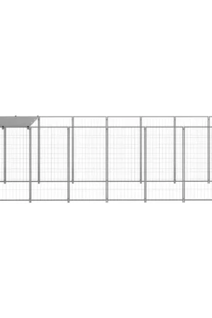 Acquista Ora Gabbia per Cani Argento 4,84 m² in Acciaio 3082203
