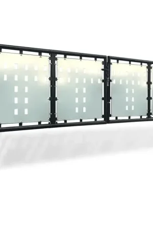 A Buon Prezzo Cancello per Recinzione a una Porta Nero 300x75 cm 141690