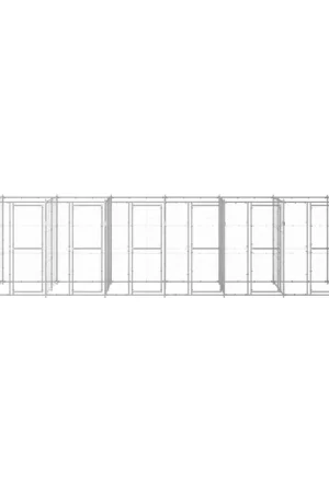Acquista Ora Gabbia per Cani da Esterno in Acciaio Zincato 19,36 m² 3082288